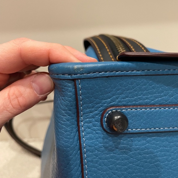 !!!SOLD!!! COACH x NASA 1941 Space Patches Rogue Purse Tote Blue Cosmic - Picture 14 of 16